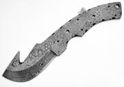 Guthook Damascus High Carbon Steel Large Blank Blanks Blade Knife Knives Making