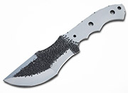 Hammered D-2 Steel Tracker Knife Making Blank Blade Skinning Skinner D2 Knives