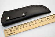Large Black Leather Sheath Fixed Blade Knife Fits up to 6in Blade Knives Skinning Blanks