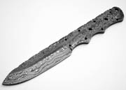 Drop Point Damascus Knife Blank Blade Skinning Skinner Best Steel 1095HC