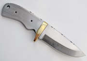 Large Drop Point 1095 Carbon Steel Knife Blanks Brass Guard Custom Knives Blades