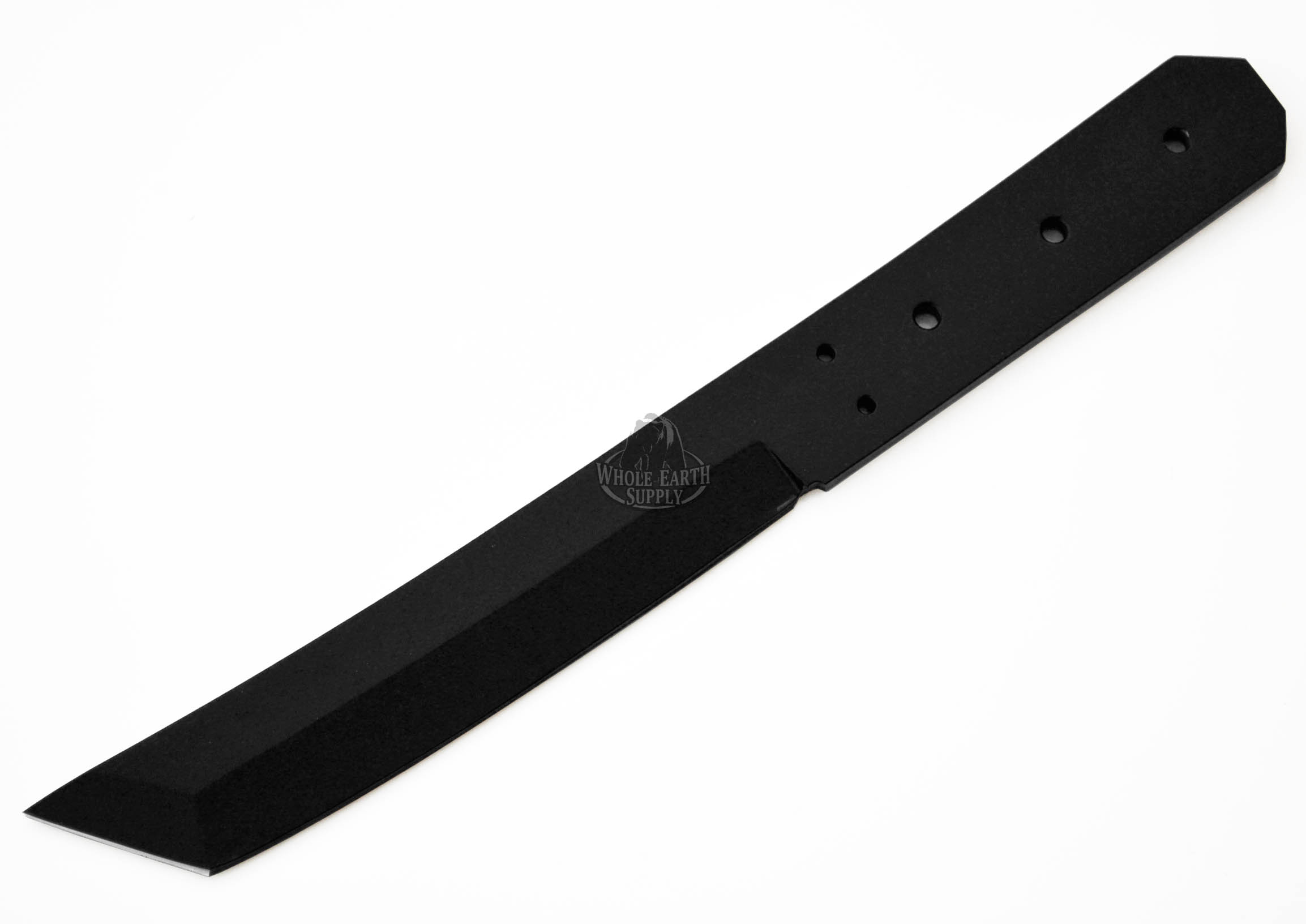 1095 High Carbon Steel Traditional Tanto Knife Blank Blade Skinning Skinner 1095HC Black Powder Coated