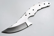 High Carbon 1095 Steel Curved Upswept Knife Blank Blade Skinning 1095HC