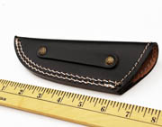 Black Genuine Leather Sheath Fixed Blade Knife Blanks Knives Large Quality