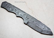 Damascus Knife Blank Blade Tanto  1095 High Carbon Steel Making