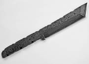 Tanto Ladder Damascus High Carbon Steel Japanese Blank Blade Knife Knives