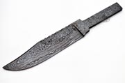 Partial Tang Clip Point Damascus Skinning Blank Blanks Blade Knife Knives Making High Carbon Steel