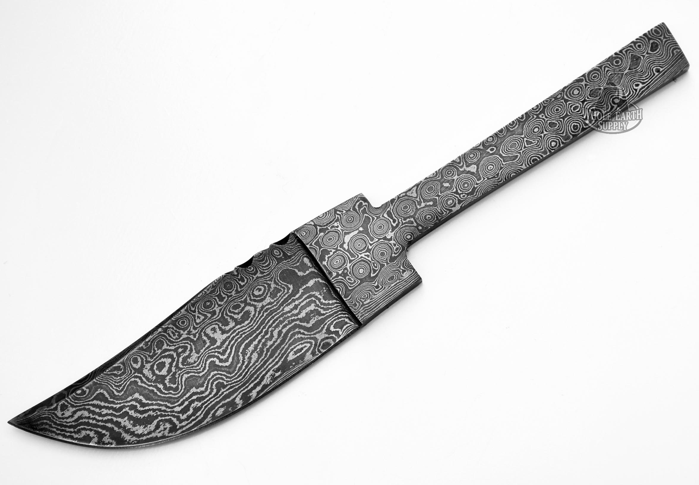 Partial Tang Wide Skinner Damascus Blank Blanks Blade Knife Knives Making High Carbon Steel