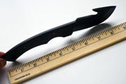 1095 High Carbon Steel Guthook Knife Blank Blade Skinning Skinner 1095HC Black Powder Coated