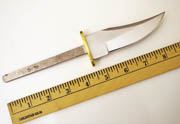 Knife Blade Short Clip Point Skinner Knife Making Blanks w/Guard Knives Hunter