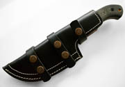 EXTRA LARGE - Black Thick Leather Tracker Sheath Blade Knife Blanks Knives