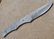 Damascus Hunter Knife Blank Blade Blanks Skinning Skinner Steel 1095HC